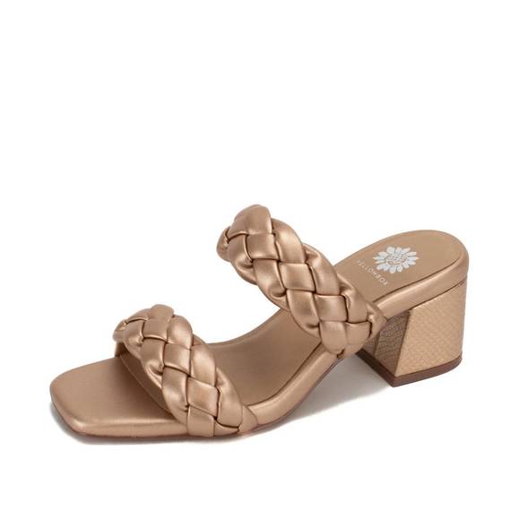 NEW YELLOWBOX women's carlen heel sandals in rose gold - Picture 2 of 4